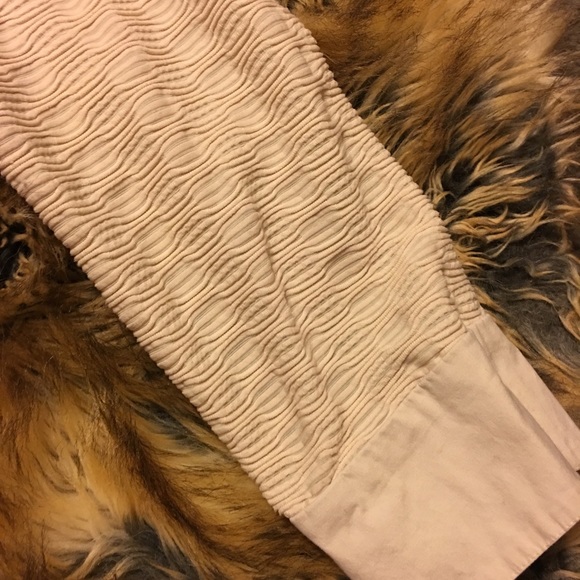 Selene Sport tan textured fabric collared top M - Picture 7 of 9